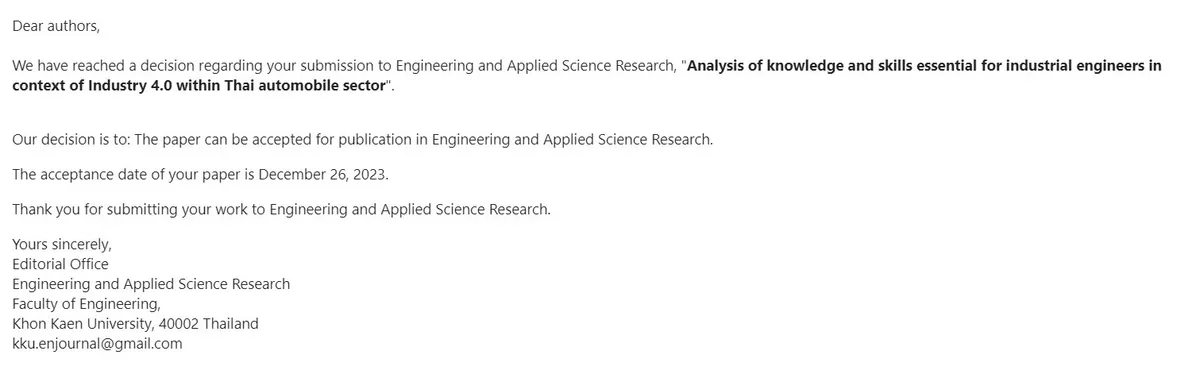 Knowledge and Skill Requirements for Industry 4.0: Perspectives from Thailand’s Automotive Industry