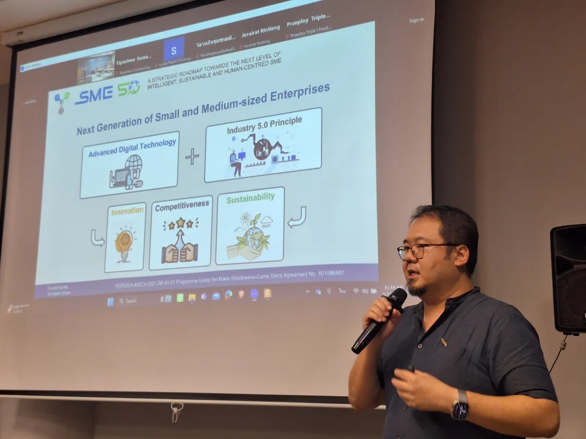 Special lecture SME 5.0 to Thai SMEs.