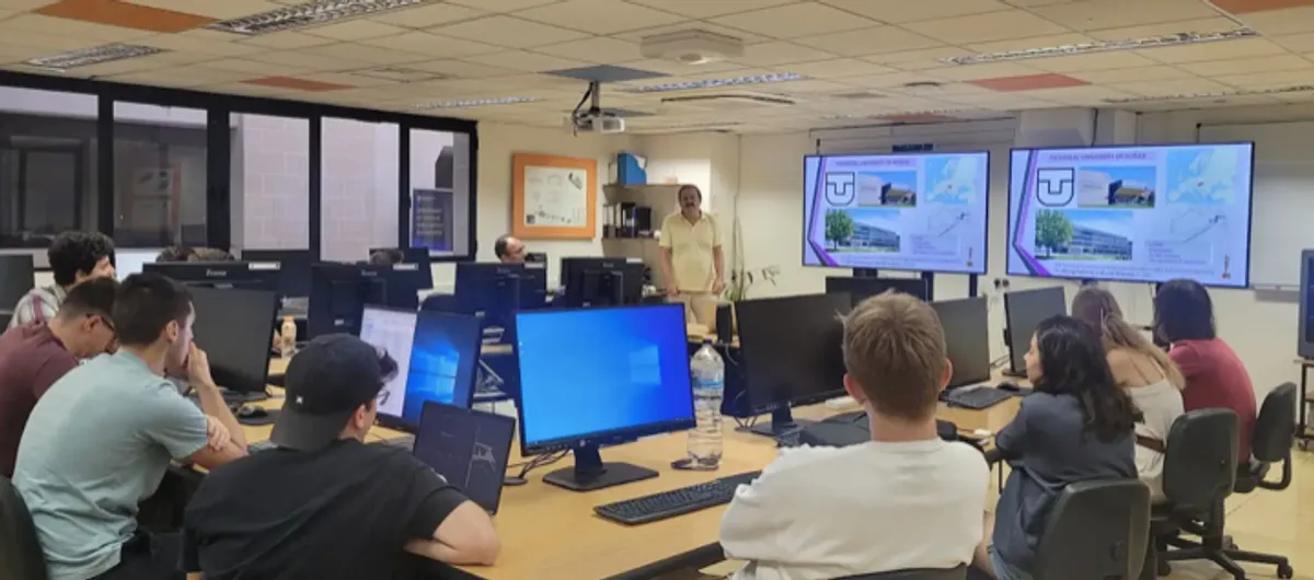 Meeting with students